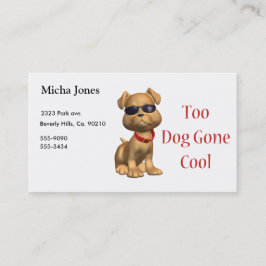 Tarjeta De Visita Perrito fresco ido perro