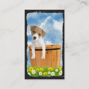 Tarjeta De Visita Perrito lindo de Jack Russell