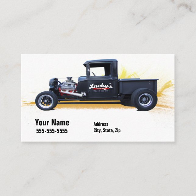 Tarjeta De Visita Perro afortunado (Anverso)