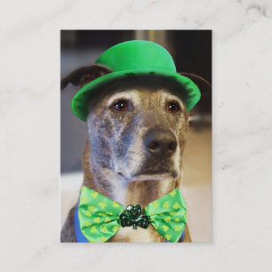 Tarjeta De Visita Perro afortunado