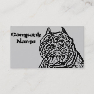 Tarjeta De Visita Perro americano del matón