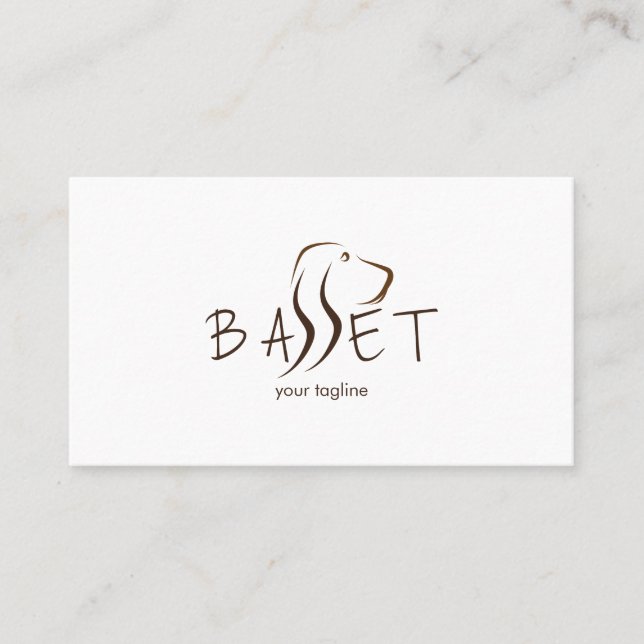 Tarjeta De Visita Perro Basset (Anverso)