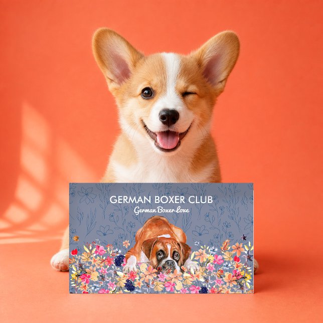 Tarjeta De Visita Perro Boxer Alemán (Subido por el creador)