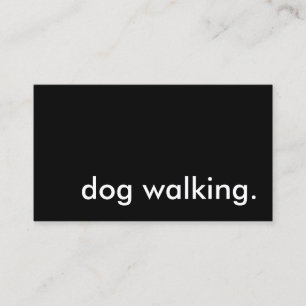 Tarjeta De Visita perro caminando.