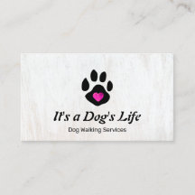 Perro Caminando Paw con corazón