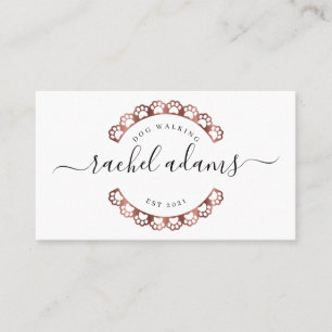 Tarjeta De Visita Perro caminando. perro sentado, perro comiendo en 