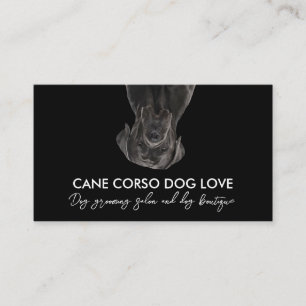 Tarjeta De Visita Perro Cane Corso Blanco Negro