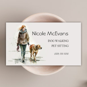 Tarjeta De Visita Perro Cat Pet Care Services Dog Walker