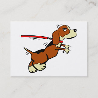 Tarjeta De Visita Perro Co. que camina