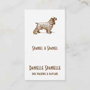 Tarjeta De Visita Perro Cocker Spaniel