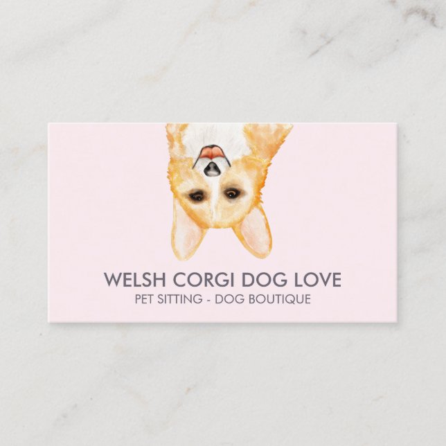 Tarjeta De Visita Perro Corgi Galés (Anverso)