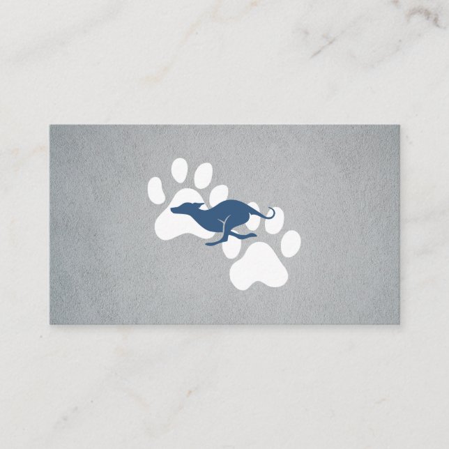 Tarjeta De Visita Perro Corriendo | Patas (Anverso)