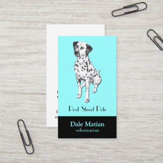 Tarjeta De Visita Perro dálmata