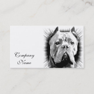 Tarjeta De Visita Perro de Corso del bastón