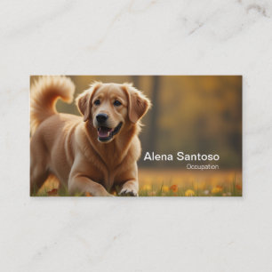 Tarjeta De Visita Perro de Golden Retriever