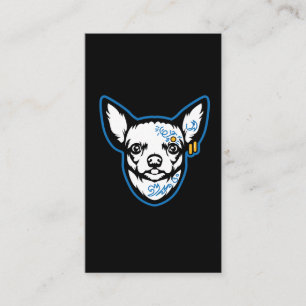 Tarjeta De Visita Perro de la chihuahua - pequeño perro tatuado par