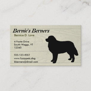 Tarjeta De Visita Perro de montaña de Bernese