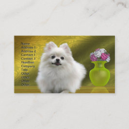 Tarjeta De Visita Perro de Pomerania