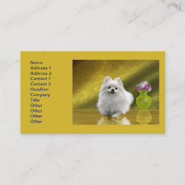 Tarjeta De Visita Perro de Pomerania