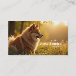 Tarjeta De Visita Perro de Pomerania