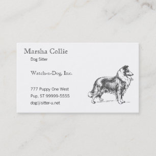 Tarjeta De Visita Perro del collie
