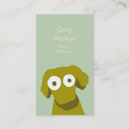 Tarjeta De Visita Perro del color de tierra