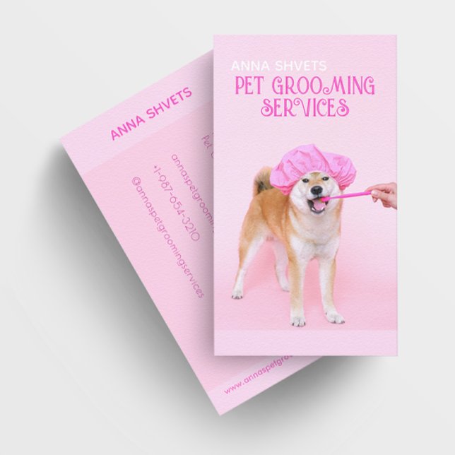 Tarjeta De Visita Perro en los servicios de Grooming Mascota de la g (Subido por el creador)