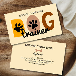 Tarjeta De Visita Perro entrenador pastas personalizados