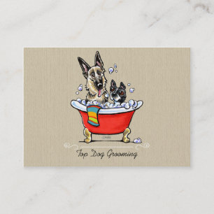 Tarjeta De Visita Perro Groomer Fancy Claw Foot Tub Organic