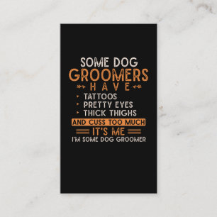 Tarjeta De Visita Perro Grooming Animal Tattooed Dog Groomer