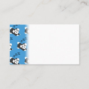 Tarjeta De Visita Perro Havanés Durmiendo Amante de los Animales ZZZ