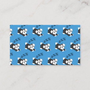 Tarjeta De Visita Perro Havanés Durmiendo Amante de los Animales ZZZ
