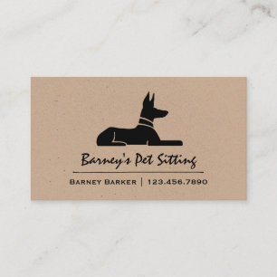 Tarjeta De Visita Perro jeroglífico egipcio apuesto al faraón