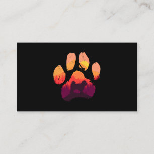Tarjeta De Visita Perro Maltés Paw Maltese Shih Tzu Perro Mamá Papá