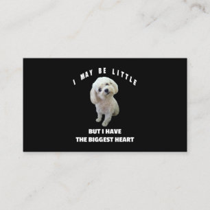 Tarjeta De Visita Perro Maltés Pequeño Perro Maltés Diseño Gracioso