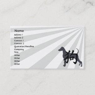 Tarjeta De Visita Perro - negocio