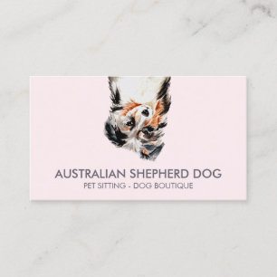 Tarjeta De Visita Perro pastor australiano