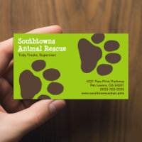 Perro Paw imprime animales verdes y marrones de cu