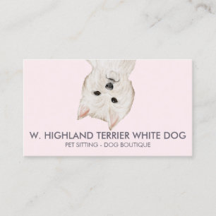 Tarjeta De Visita Perro Terrier Blanco de West Highland