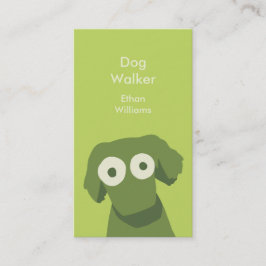 Tarjeta De Visita Perro verde