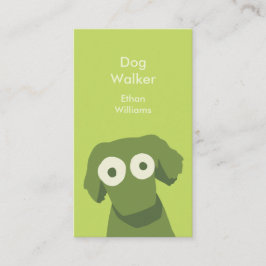 Tarjeta De Visita Perro verde