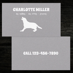 Tarjeta De Visita Perro Walker Grooming Dog Sitter Cuidados de perro