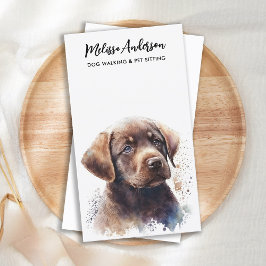 Tarjeta De Visita Perro Walker Pet Care Puppy Labrador
