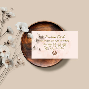 Tarjeta De Visita Perros acuarela simple lealtad de mascotas peluque