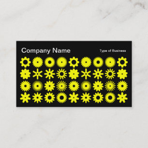 Tarjeta De Visita Perros - Amarillo sobre negro