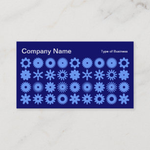 Tarjeta De Visita Perros - Azul bebé en la marina profunda