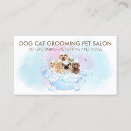 Tarjeta De Visita Perros blancos gatos Mascota lindo Grooming