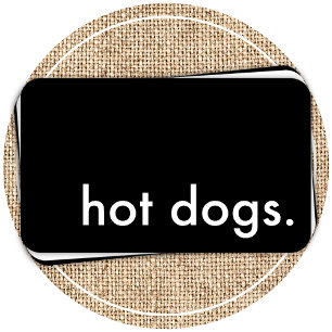 Tarjeta De Visita perros calientes.