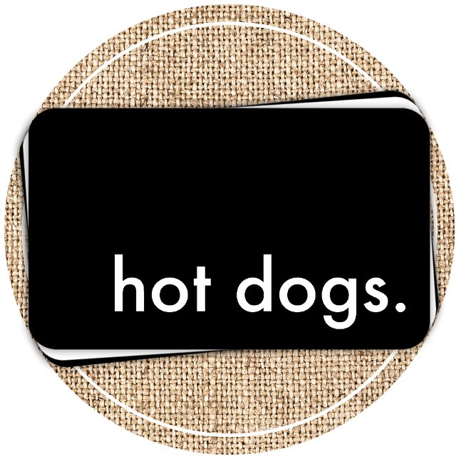 Tarjeta De Visita perros calientes. (Subido por el creador)