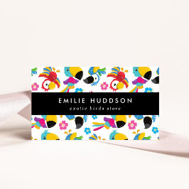 Tarjeta De Visita Perros coloridos, flores, tienda de Mascotas, tien